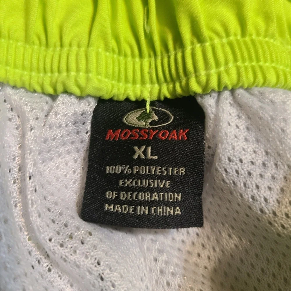 Mossy Oak Camo Swim Trunks XL‎ Mens Tree Camouflage Board Shorts Neon Yellow